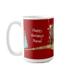 Modern Christmas Personalised Photo Mug