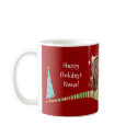 Modern Christmas Personalised Photo Mug mug