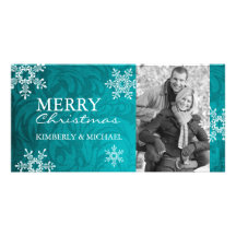 Modern Christmas Photo Card Template
