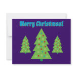 Modern Christmas Tree Art invitations