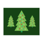 Modern Christmas Tree Art postcards