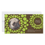 Modern Christmas Wreath Photo Card-Chocolate Brown photo cards