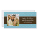Modern Circles Holiday Photo Card - Turquoise photo cards