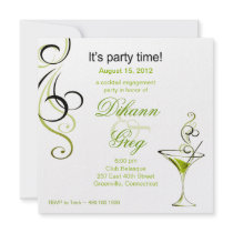Modern Cocktail Engagement Party (lime)