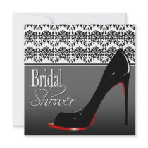 Modern Damask Stiletto Bridal Shower
