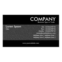 Modern - Dark Grey Embossed Texture Business Cards