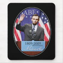 Modern Day Abraham Lincoln Mouse Pads