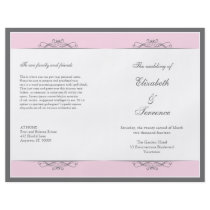 Modern Decorative Wedding Program Flyer