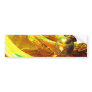 Modern Digital Abstract Spheres Bumper Sticker