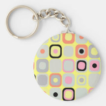 Modern Eames Rectangles 37 Keychains