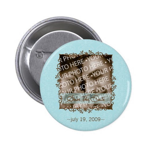 Modern Elegance Save The Date Button