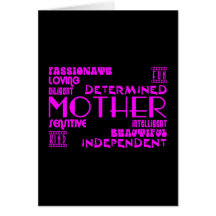 Modern Feminine Chic & Stylish Moms & Mothers Cards