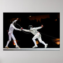 Modern Fencing Sword Fighting Dual Print
