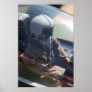 Modern Fighter Jet Pilot Figure Posters