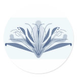 Modern Fleur de lis border stickers