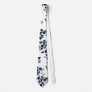 modern floral silhouette monogram tie
