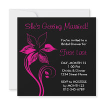 Modern Flower Personalized Announcement