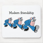Modern friendship tapis de souris