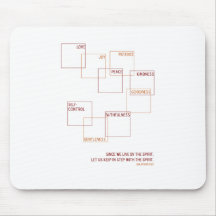 Modern Fruit of the Spirit design Mouse Pad