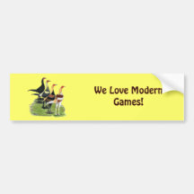 Modern Game Quartet Bumper Sticker
