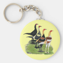 Modern Game Roosters Keychains