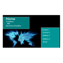 Modern Globe (Blue) Business Card