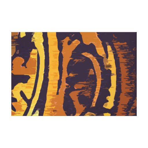 Modern Gold and Purple Design Gallery Wrapped Canvas