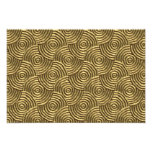 Modern Gold Metal Spirals Photo Print