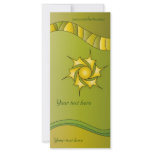Modern green design rack cards