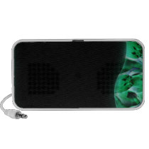 Modern greenish texture speakers