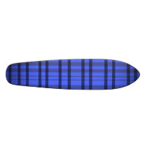 Modern grey and blue plaid