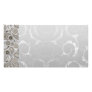 Modern Grey and white paisley pattern Custom Photo Card