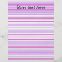Modern grey violet and pink horizontal stripes personalized flyer