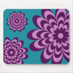 Modern Groovy Daisies Mousepad