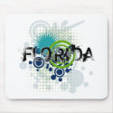 Modern Grunge Halftone Florida Mousepad