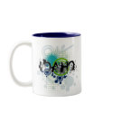 Modern Grunge Halftone Idaho Mug