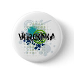 Modern Grunge Halftone Virginia Button