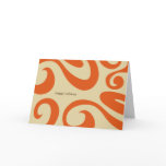 Modern Holiday Card - Orange