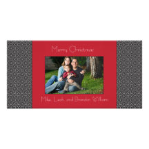 Modern Holiday Custom Photo Card