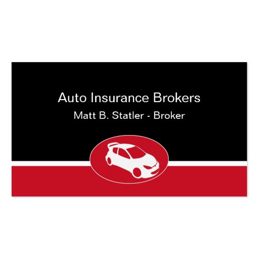 Auto Insurance Business Cards