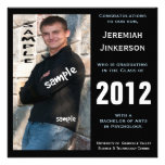 Modern Mature Student Graduation Party Invitation