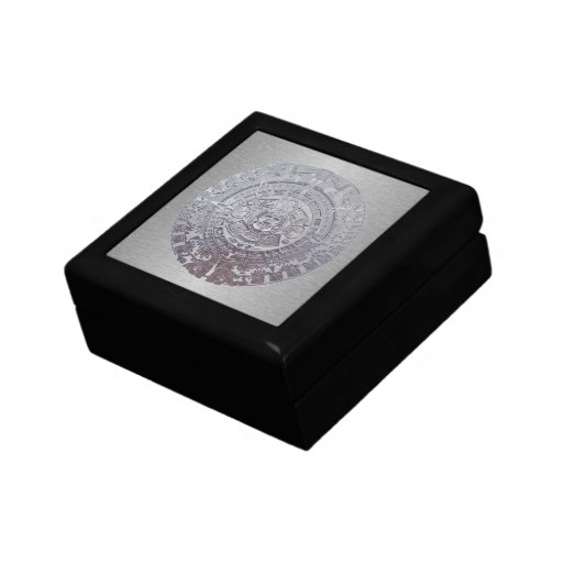 Modern Mayan Calendar Trinket Boxes