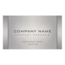 Modern Metal Business Cards