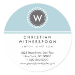 Modern Monogram Aesthetic Promotional Sticker