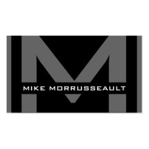Modern Monogram Business Cards
