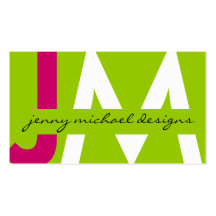 Modern Monogram Business Cards