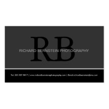 Modern Monogram Business Cards