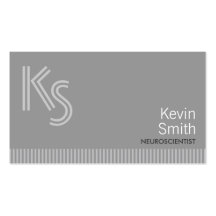 Modern Monogram Neuroscience Business Card