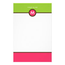 Modern Monogram Stationery - Business or Personal