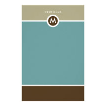 Modern Monogram Stationery - Business or Personal